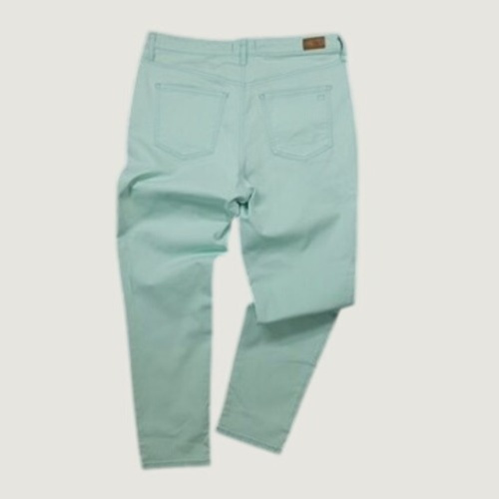 High Rise Skinny Coastal Grandma Jeans Womens 12R Mint Green Denim Preppy Summer - Picture 4 of 12